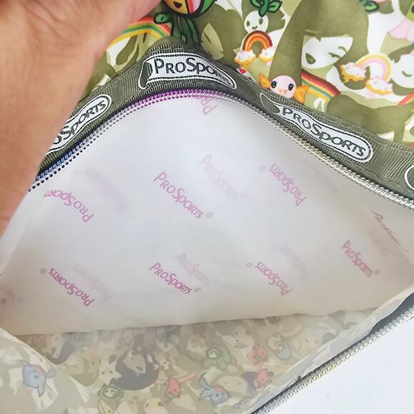 LeSportsac Tokidoki Paint a Rainbow Kawaii Allover Nylon Crossbody Messenger Bag - Picture 11 of 14